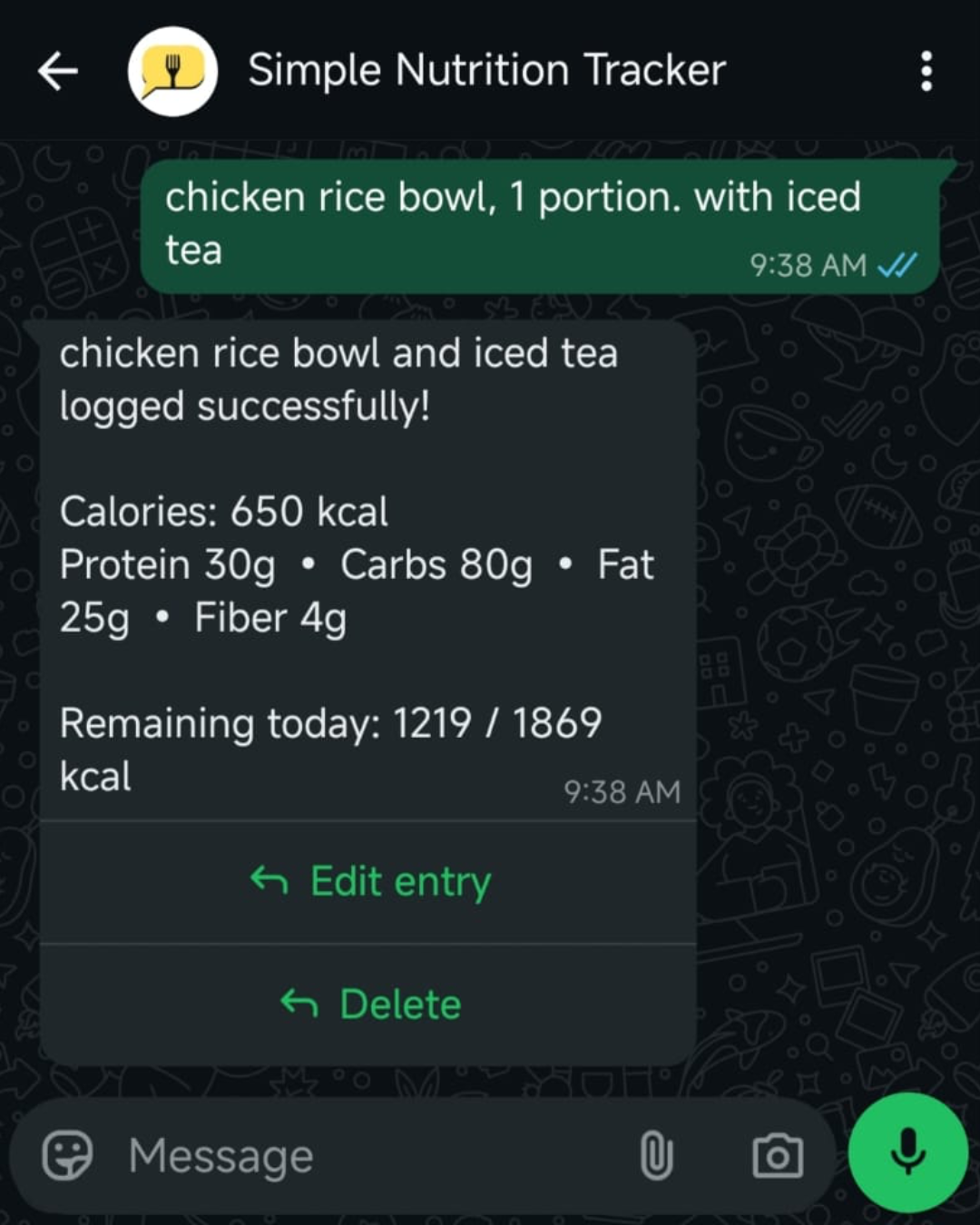 Simple Nutrition Tracker logo